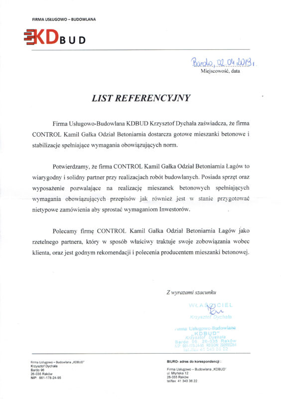referencje KDBUD